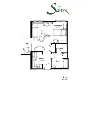 Floorplan of Seabrook in Hilton Head, Assisted Living, Nursing Home, Independent Living, CCRC, Hilton Head Island, SC 7