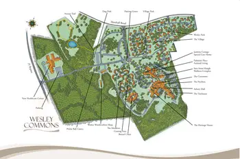 Campus Map of Wesley Commons, Assisted Living, Nursing Home, Independent Living, CCRC, Greenwood, SC 3