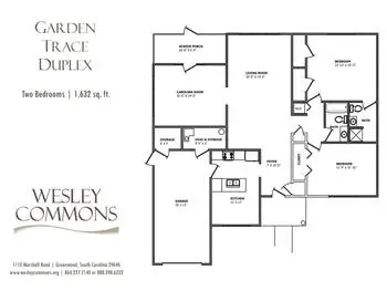 Floorplan of Wesley Commons, Assisted Living, Nursing Home, Independent Living, CCRC, Greenwood, SC 8
