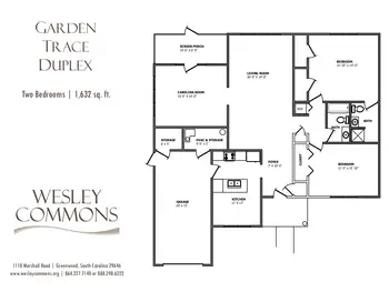 Floorplan of Wesley Commons, Assisted Living, Nursing Home, Independent Living, CCRC, Greenwood, SC 7