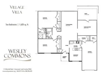 Floorplan of Wesley Commons, Assisted Living, Nursing Home, Independent Living, CCRC, Greenwood, SC 18