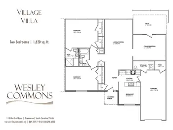 Floorplan of Wesley Commons, Assisted Living, Nursing Home, Independent Living, CCRC, Greenwood, SC 17