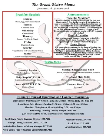 Dining menu of Wesley Commons, Assisted Living, Nursing Home, Independent Living, CCRC, Greenwood, SC 5