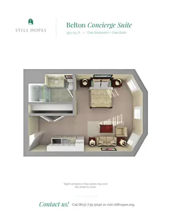 Floorplan of Still Hopes, Assisted Living, Nursing Home, Independent Living, CCRC, West Columbia, SC 1
