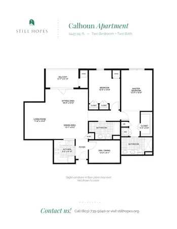 Floorplan of Still Hopes, Assisted Living, Nursing Home, Independent Living, CCRC, West Columbia, SC 7