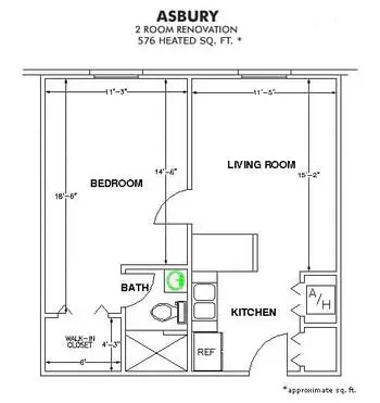 Floorplan of The Oaks, Assisted Living, Nursing Home, Independent Living, CCRC, Orangeburg, SC 1