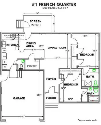 Floorplan of The Oaks, Assisted Living, Nursing Home, Independent Living, CCRC, Orangeburg, SC 8