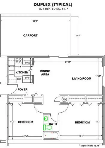 Floorplan of The Oaks, Assisted Living, Nursing Home, Independent Living, CCRC, Orangeburg, SC 14