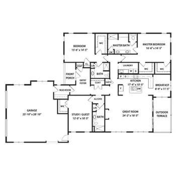 Floorplan of The Woodlands at Furman, Assisted Living, Nursing Home, Independent Living, CCRC, Greenville, SC 17