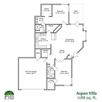 Floorplan of Westhills Village, Assisted Living, Nursing Home, Independent Living, CCRC, Rapid City, SD 11