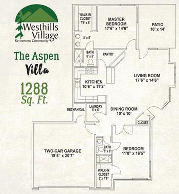 Floorplan of Westhills Village, Assisted Living, Nursing Home, Independent Living, CCRC, Rapid City, SD 17