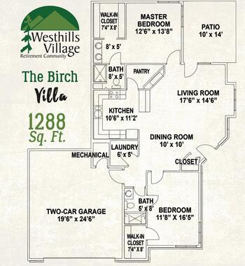 Floorplan of Westhills Village, Assisted Living, Nursing Home, Independent Living, CCRC, Rapid City, SD 18