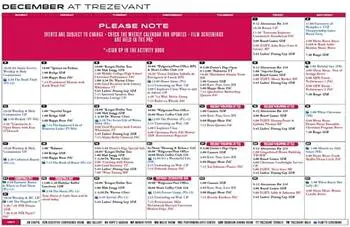 Activity Calendar of Trezevant Manor, Assisted Living, Nursing Home, Independent Living, CCRC, Memphis, TN 1