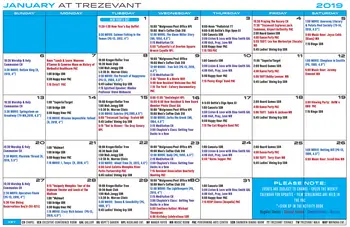 Activity Calendar of Trezevant Manor, Assisted Living, Nursing Home, Independent Living, CCRC, Memphis, TN 3