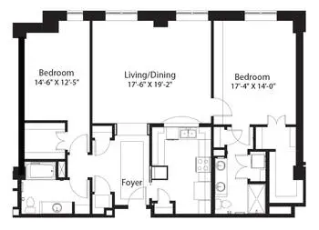Floorplan of Trezevant Manor, Assisted Living, Nursing Home, Independent Living, CCRC, Memphis, TN 1