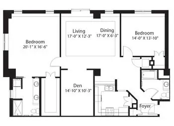 Floorplan of Trezevant Manor, Assisted Living, Nursing Home, Independent Living, CCRC, Memphis, TN 15