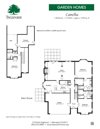Floorplan of Trezevant Manor, Assisted Living, Nursing Home, Independent Living, CCRC, Memphis, TN 18