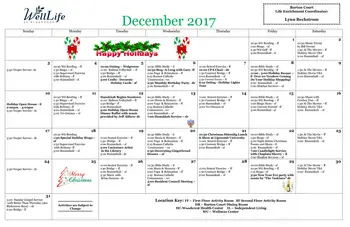 Activity Calendar of Blakeford, Assisted Living, Nursing Home, Independent Living, CCRC, Nashville, TN 2