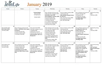 Activity Calendar of Blakeford, Assisted Living, Nursing Home, Independent Living, CCRC, Nashville, TN 7