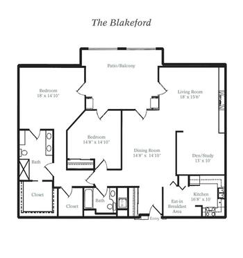 Floorplan of Blakeford, Assisted Living, Nursing Home, Independent Living, CCRC, Nashville, TN 4