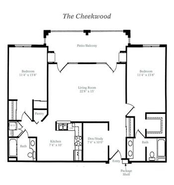 Floorplan of Blakeford, Assisted Living, Nursing Home, Independent Living, CCRC, Nashville, TN 8