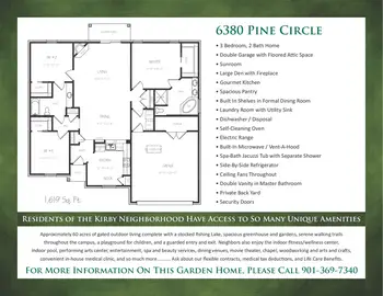 Floorplan of Kirby Pines, Assisted Living, Nursing Home, Independent Living, CCRC, Memphis, TN 12