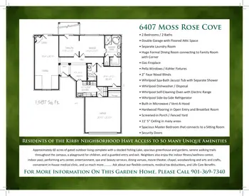 Floorplan of Kirby Pines, Assisted Living, Nursing Home, Independent Living, CCRC, Memphis, TN 16