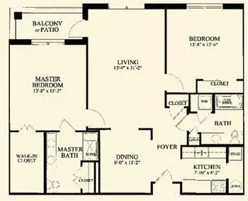 Floorplan of The Village at Germantown, Assisted Living, Nursing Home, Independent Living, CCRC, Germantown, TN 1
