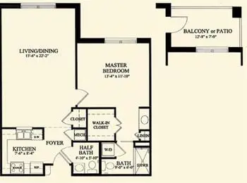 Floorplan of The Village at Germantown, Assisted Living, Nursing Home, Independent Living, CCRC, Germantown, TN 3