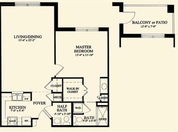 Floorplan of The Village at Germantown, Assisted Living, Nursing Home, Independent Living, CCRC, Germantown, TN 4