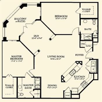 Floorplan of The Village at Germantown, Assisted Living, Nursing Home, Independent Living, CCRC, Germantown, TN 11