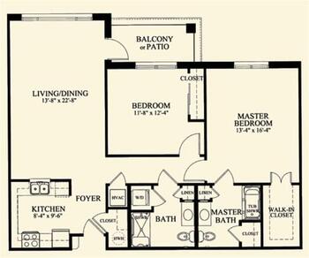 Floorplan of The Village at Germantown, Assisted Living, Nursing Home, Independent Living, CCRC, Germantown, TN 13