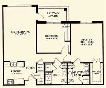 Floorplan of The Village at Germantown, Assisted Living, Nursing Home, Independent Living, CCRC, Germantown, TN 14
