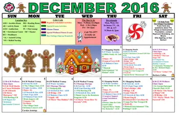 Activity Calendar of The Village at Germantown, Assisted Living, Nursing Home, Independent Living, CCRC, Germantown, TN 1