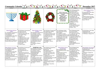 Activity Calendar of The Village at Germantown, Assisted Living, Nursing Home, Independent Living, CCRC, Germantown, TN 3