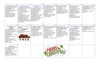 Activity Calendar of The Village at Germantown, Assisted Living, Nursing Home, Independent Living, CCRC, Germantown, TN 4
