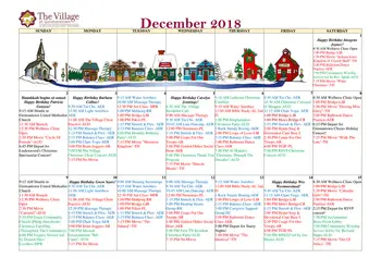 Activity Calendar of The Village at Germantown, Assisted Living, Nursing Home, Independent Living, CCRC, Germantown, TN 5