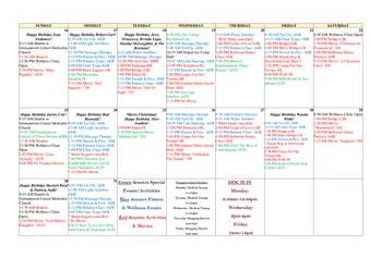 Activity Calendar of The Village at Germantown, Assisted Living, Nursing Home, Independent Living, CCRC, Germantown, TN 6
