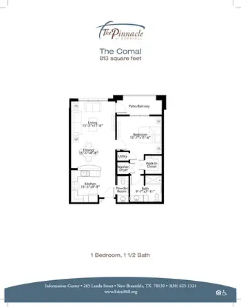 Floorplan of EdenHill, Assisted Living, Nursing Home, Independent Living, CCRC, New Braunfels, TX 2
