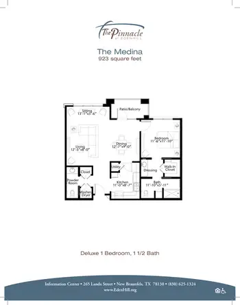Floorplan of EdenHill, Assisted Living, Nursing Home, Independent Living, CCRC, New Braunfels, TX 3