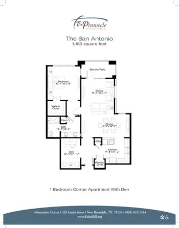 Floorplan of EdenHill, Assisted Living, Nursing Home, Independent Living, CCRC, New Braunfels, TX 6