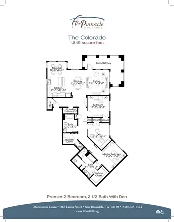Floorplan of EdenHill, Assisted Living, Nursing Home, Independent Living, CCRC, New Braunfels, TX 9