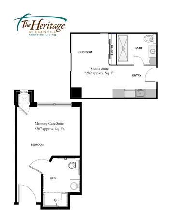 Floorplan of EdenHill, Assisted Living, Nursing Home, Independent Living, CCRC, New Braunfels, TX 10