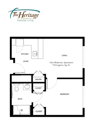 Floorplan of EdenHill, Assisted Living, Nursing Home, Independent Living, CCRC, New Braunfels, TX 11