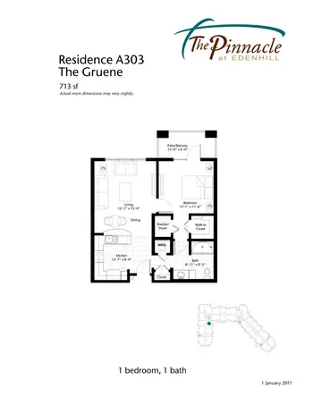 Floorplan of EdenHill, Assisted Living, Nursing Home, Independent Living, CCRC, New Braunfels, TX 19