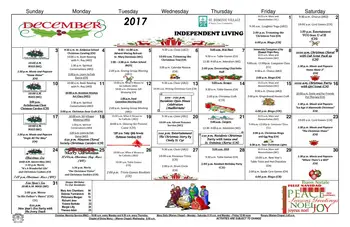 Activity Calendar of St. Dominic Village, Assisted Living, Nursing Home, Independent Living, CCRC, Houston, TX 4