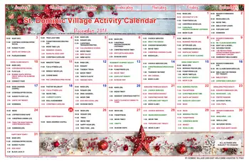 Activity Calendar of St. Dominic Village, Assisted Living, Nursing Home, Independent Living, CCRC, Houston, TX 6