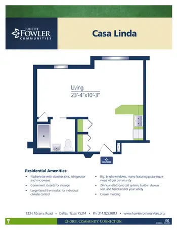Floorplan of Juliette Fowler Communities, Assisted Living, Nursing Home, Independent Living, CCRC, Dallas, TX 8