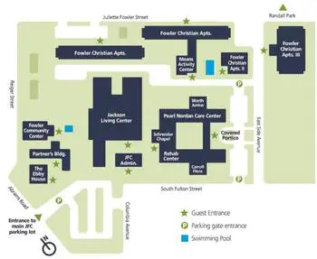 Campus Map of Juliette Fowler Communities, Assisted Living, Nursing Home, Independent Living, CCRC, Dallas, TX 3