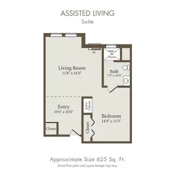 Floorplan of Holly Hall, Assisted Living, Nursing Home, Independent Living, CCRC, Houston, TX 1